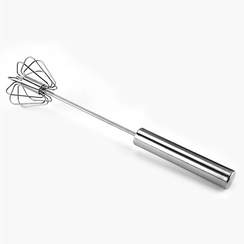 Stainless Steel Manual Self Turning Egg Beater - Image 5