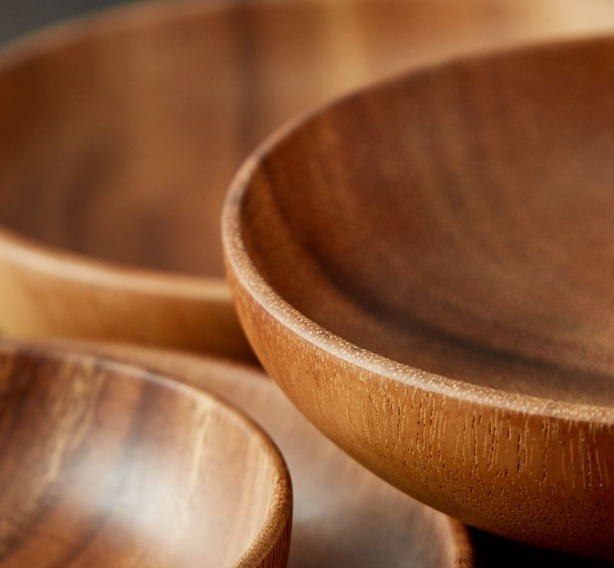 Kitchen Round Wooden Dried Fruit Tray - Image 3