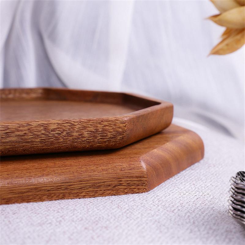 New Ebony Plate Tray Wooden Serving Tray - Image 4