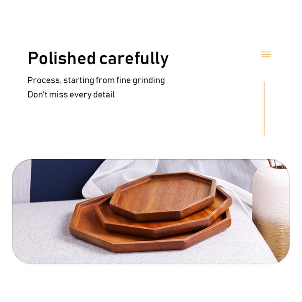 New Ebony Plate Tray Wooden Serving Tray - Image 6