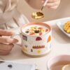 400ML Vintage Flowers Coffee Ceramic Mug