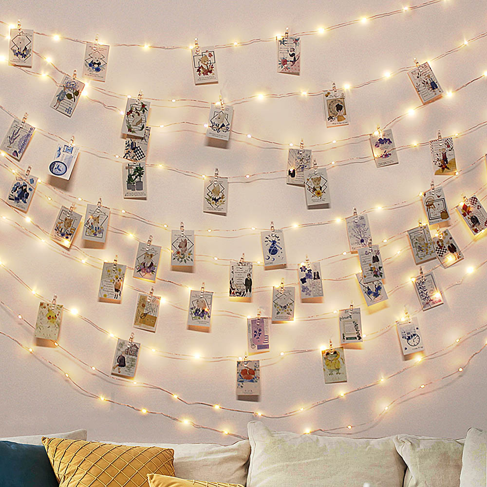 10M 50 LED Photo Clip USB LED String Lights - Image 3