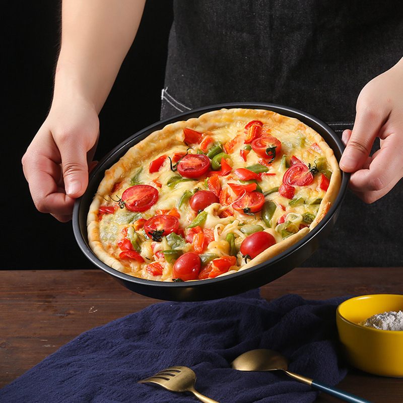 Carbon Steel Non-stick Kitchen Round Pizza Plate