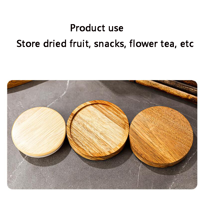 750ml Mason Candy Jar For Spices Glass Bamboo Cover Container Glass Jars - Image 6