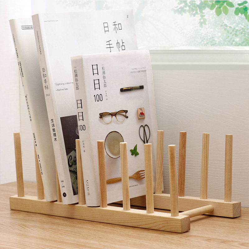 5 Grids Bamboo Dish Drying Rack Drainer Storage Racks - Image 4
