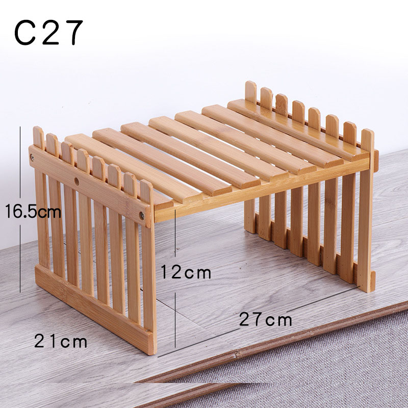 Bamboo Flower Display Stand Rack - Image 4