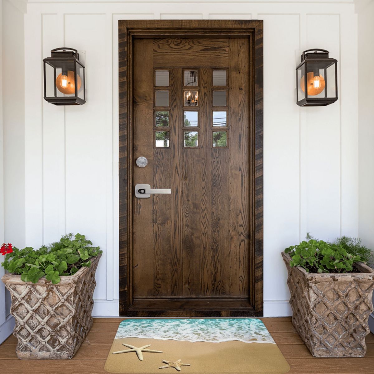 Beautiful Scenery Sea Stars Doormat Rectangle Bathroom - Image 2