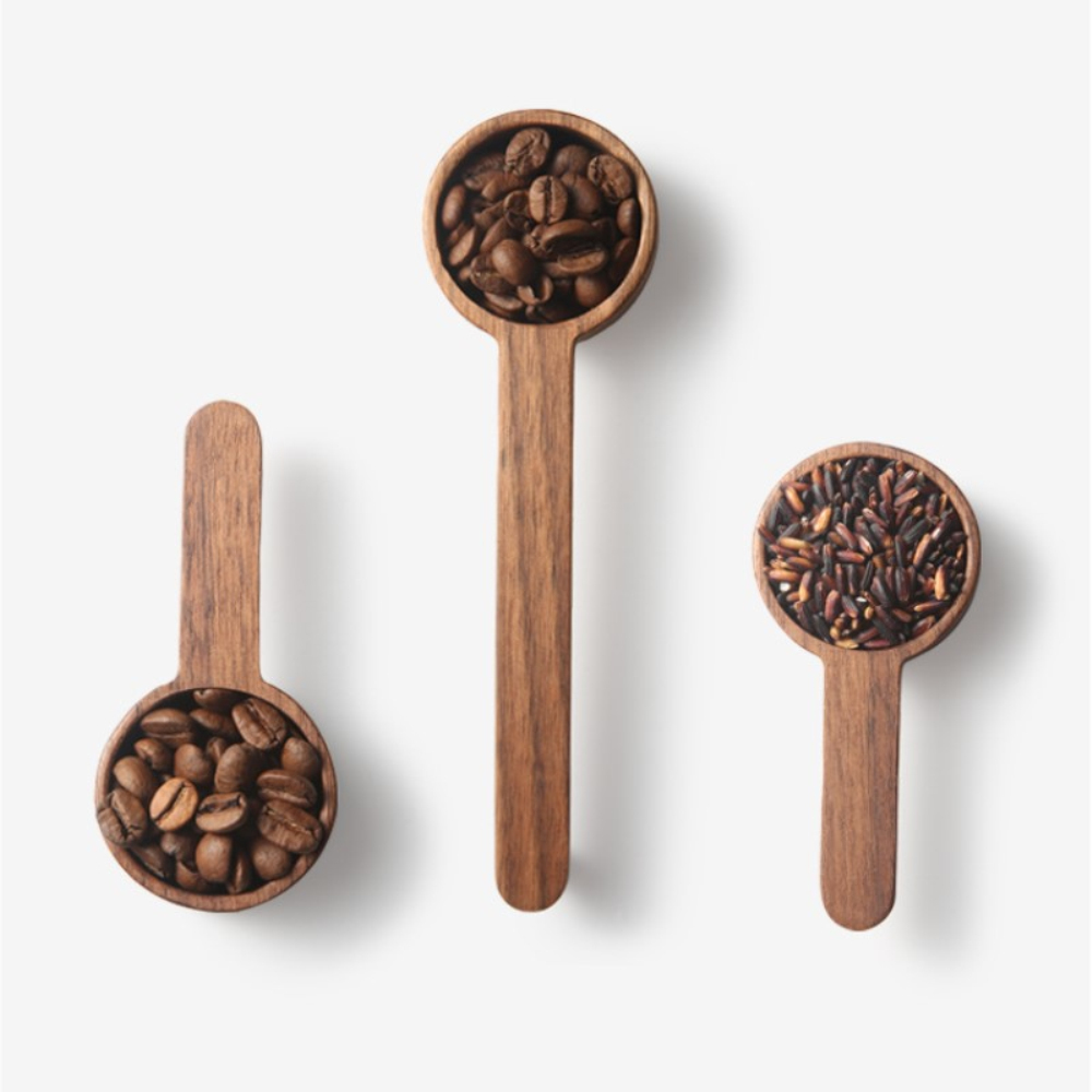 Coffee Beans Powder Walnut Wooden Kitchen Measuring Spoon - Image 4