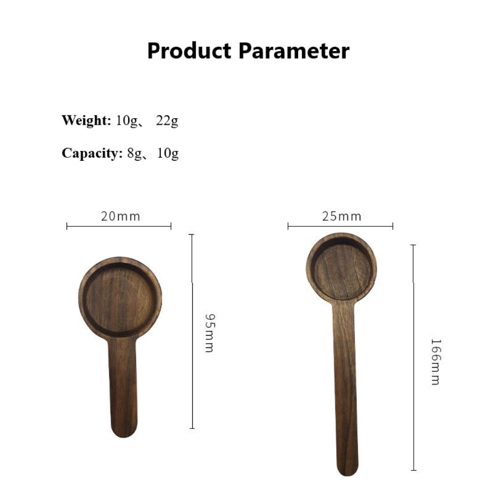 Coffee Beans Powder Walnut Wooden Kitchen Measuring Spoon - Image 5
