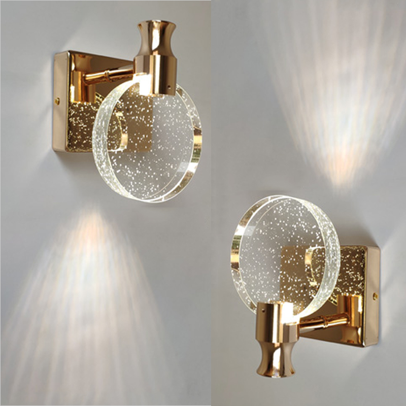 Modern Crystal Wall Lamp Led Lighting Luxury Glass - Image 2