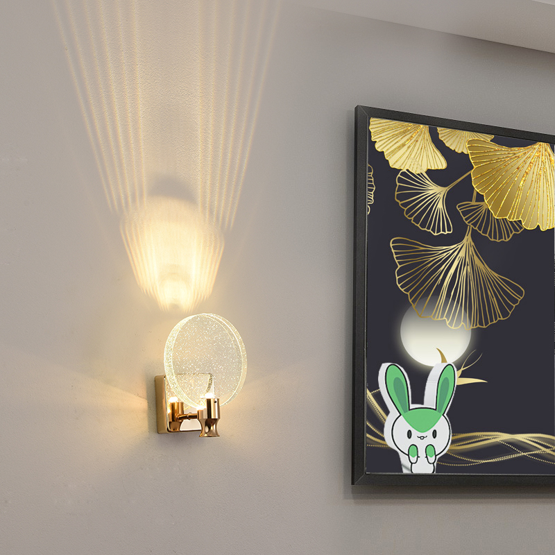 Modern Crystal Wall Lamp Led Lighting Luxury Glass - Image 3