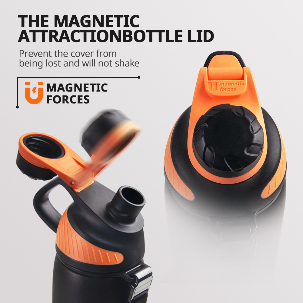 1000ML Thermos Double Wall Vacuum Tumbler With Magnetic Lid, Sport Water Bottle - Image 3