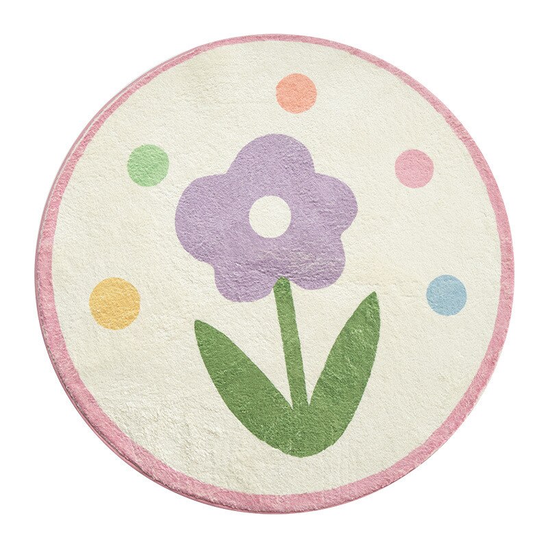 Floral Furry Carpet For Living Room - Image 2