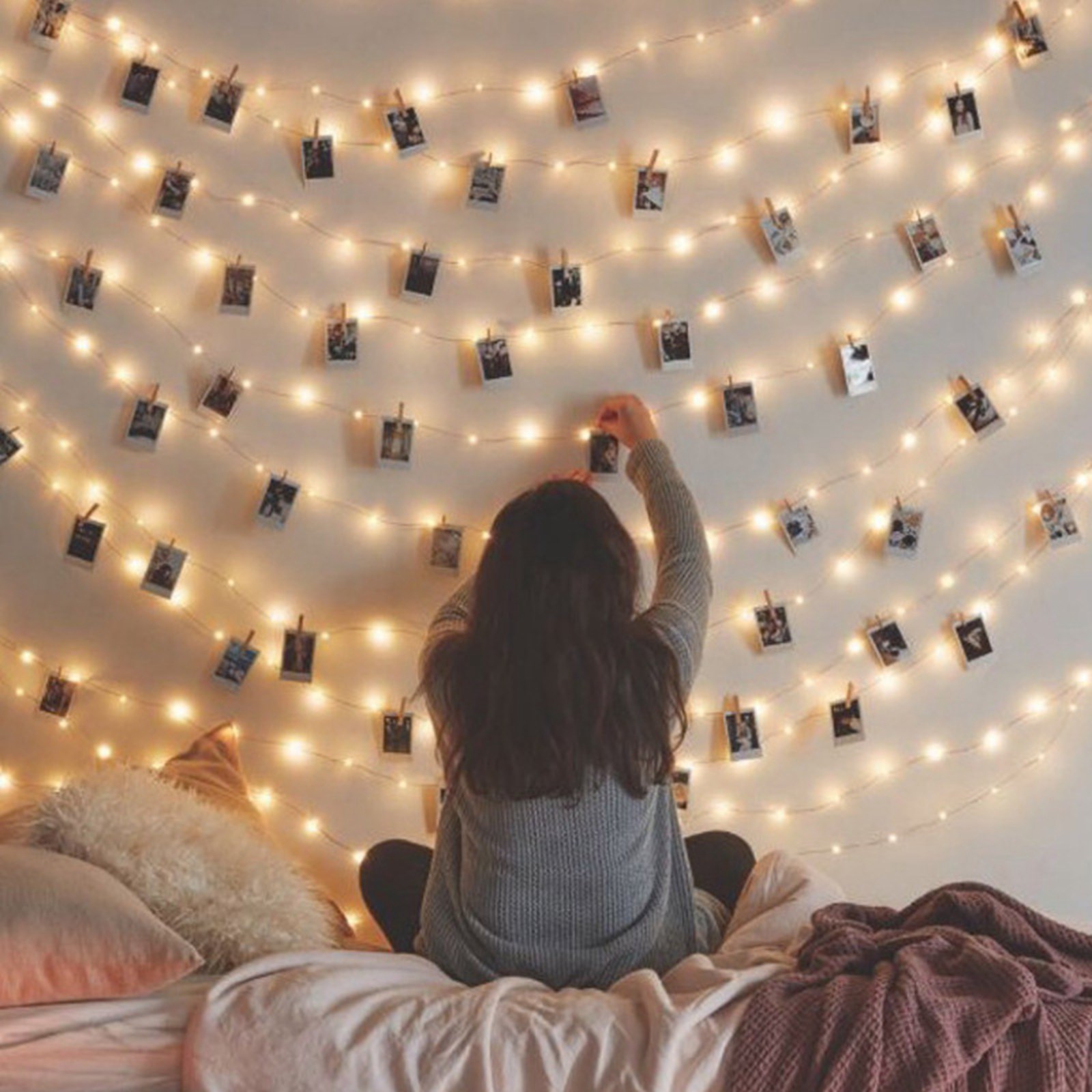50CM 50 LED Hanging Picture Photo Clip - Image 3