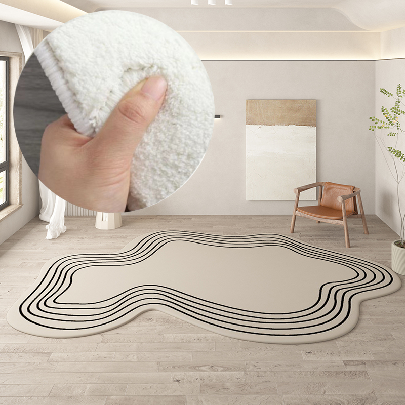 Irregular Round Living Room Rug - Image 4