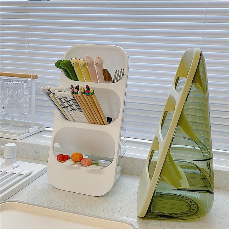 Kitchen Cutlery Storage Box Drain Rack Chopsticks Holder - Image 4