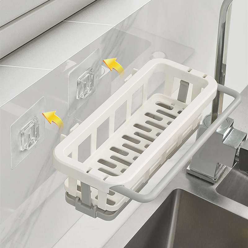 Kitchen Dish Sponge Sink Holder Drain Rack Storage - Image 4