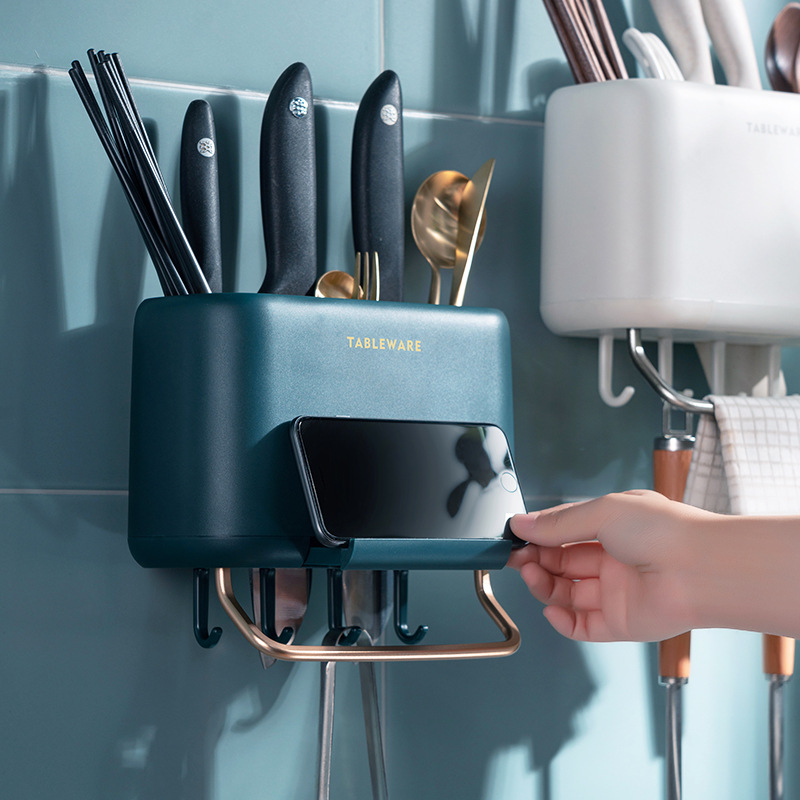 Kitchen Storage Holder Spoon Fork Chopstick Tableware Organizer Drainer Rack
