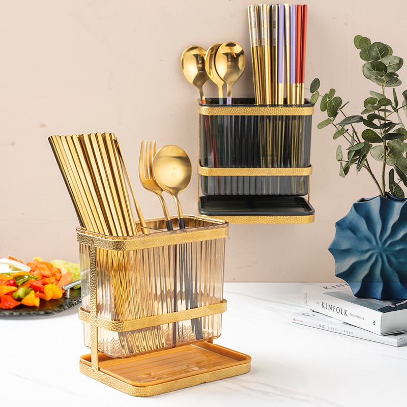Light Luxury Double Layer Chopsticks Holder