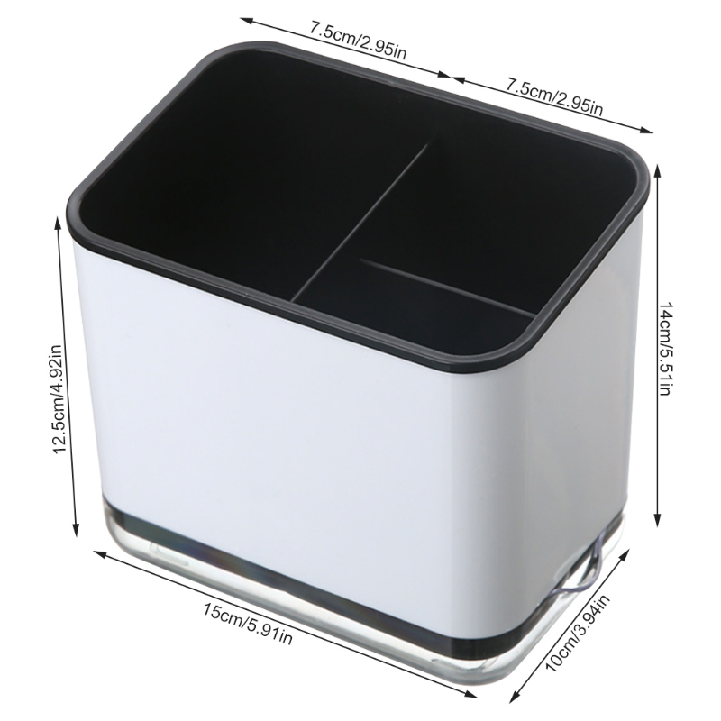 Multifunctional Chopstick Spoon Storage Holder Plastic Drainer - Image 6