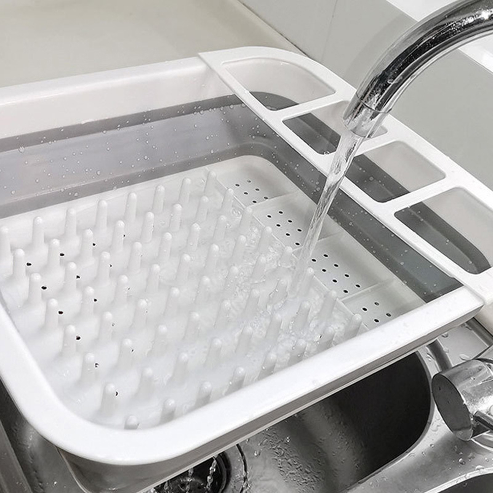 New Foldable Dish Rack Kitchen Drainer Tool - Image 3