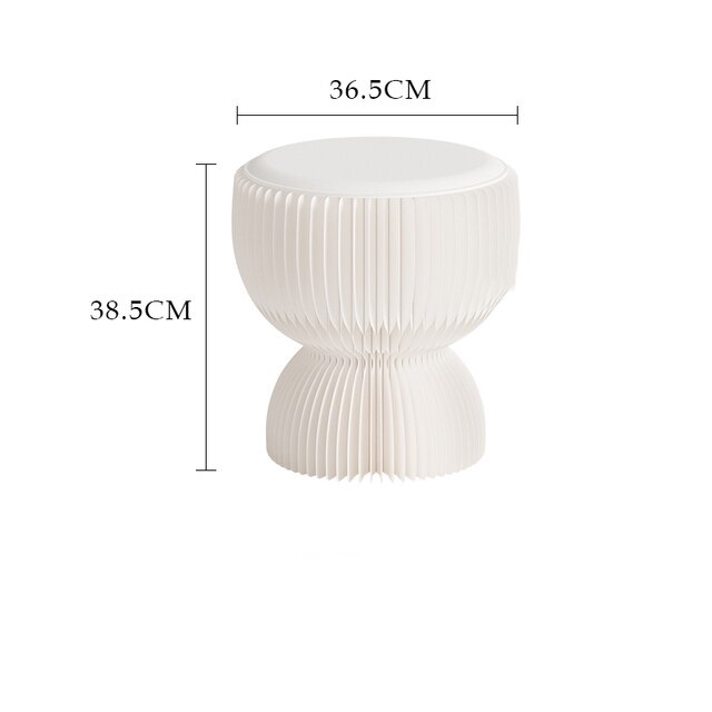 Nordic Folding Stool Mobile Coffee Tables White - Image 2