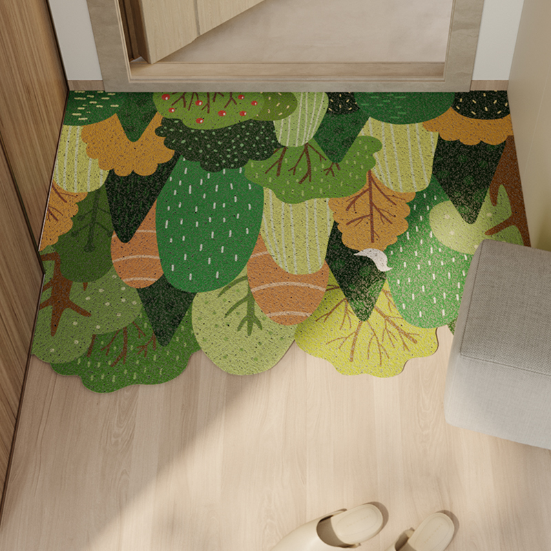 Nordic Green Trees Home Mats Decoration Living Room Doormat Carpet - Image 2