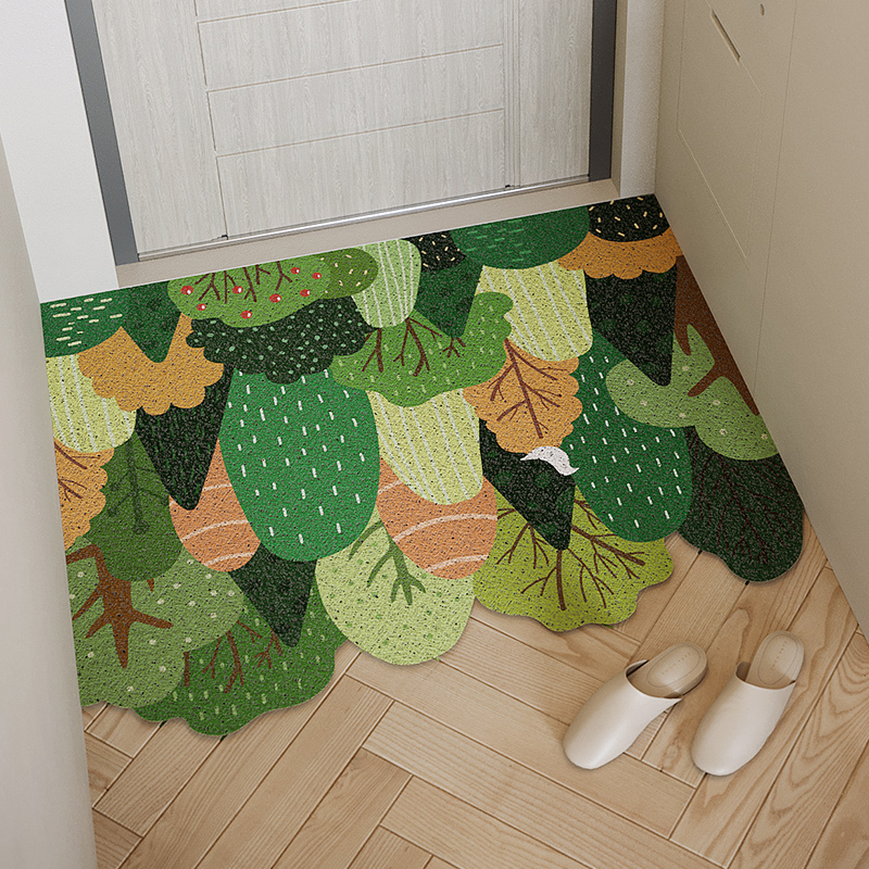 Nordic Green Trees Home Mats Decoration Living Room Doormat Carpet - Image 4