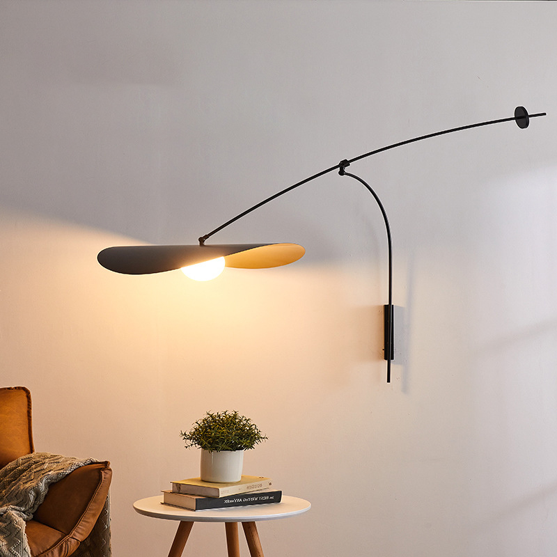 Nordic LED Adjustable Black Long Arm Wall Lamp - Image 4