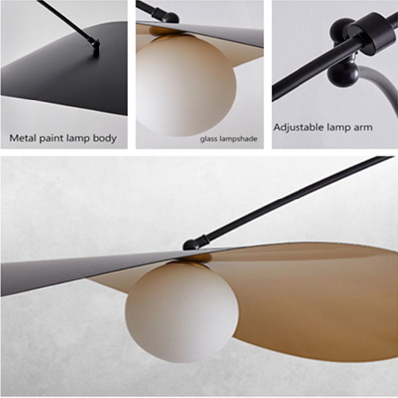 Nordic LED Adjustable Black Long Arm Wall Lamp - Image 6