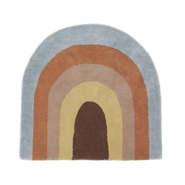 Rainbow Tassel Rugs Kids Room Floor Carpet Thick - Image 2