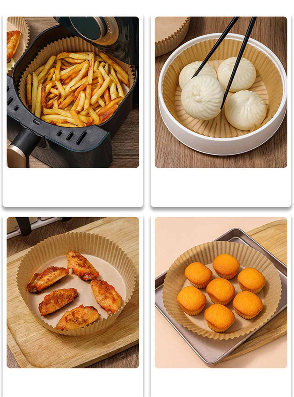 Paper Special Liner Food Disposable For Air Fryer - Image 7