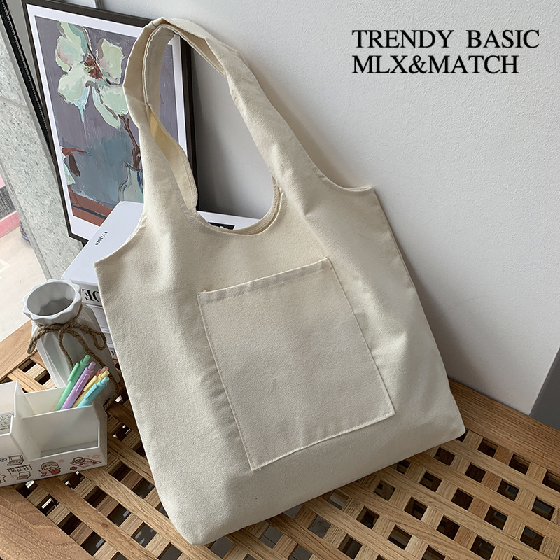 Women Canvas Shopping Bag Ladies Reusable Eco Bags - Image 2