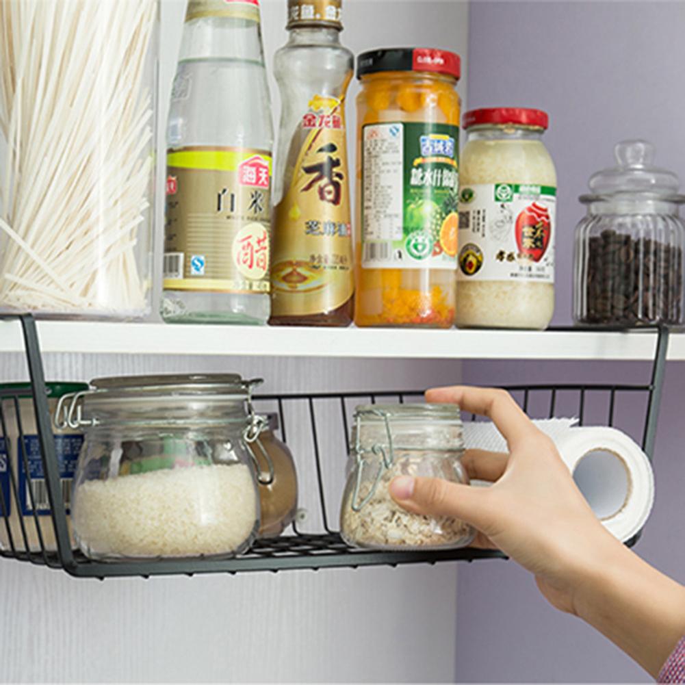 Multifunction Metal Iron Kitchen Organizer Shelf Desk Cabinet Storage Rack - Image 6