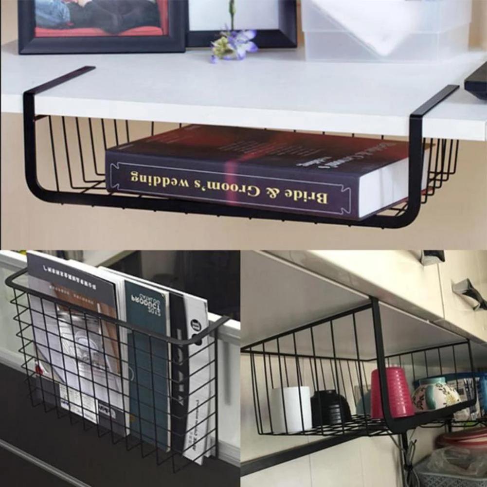 Multifunction Metal Iron Kitchen Organizer Shelf Desk Cabinet Storage Rack - Image 7