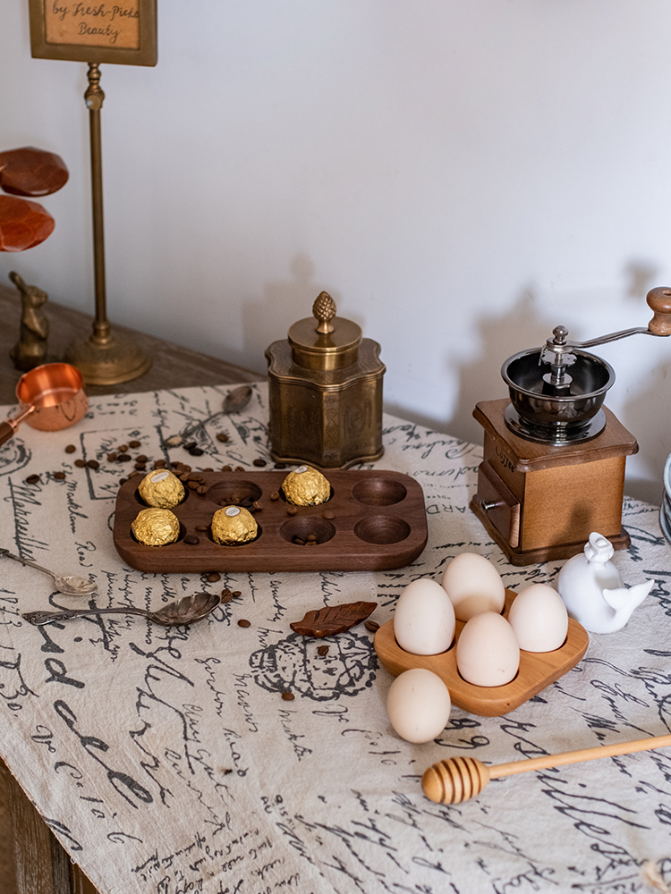 Solid Wood Egg Storage Box Lattice Egg Rack Home - Image 4