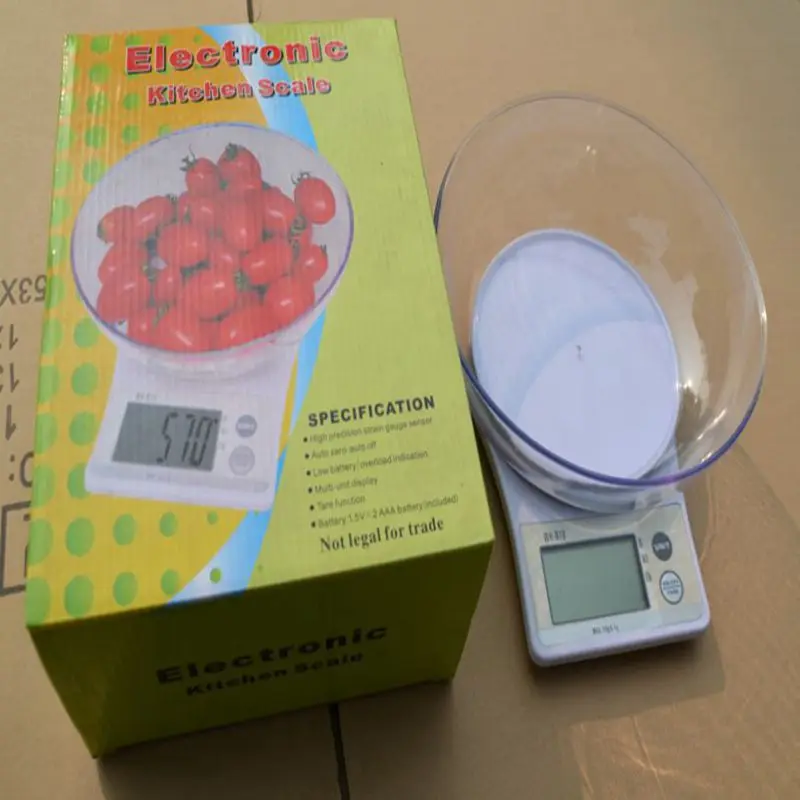 7kg 1g LCD Precision Digital Kitchen Scale 7KG Portable Food Diet Electronic Scales Weighing Balance Cooking Tools With Bowl - Image 5