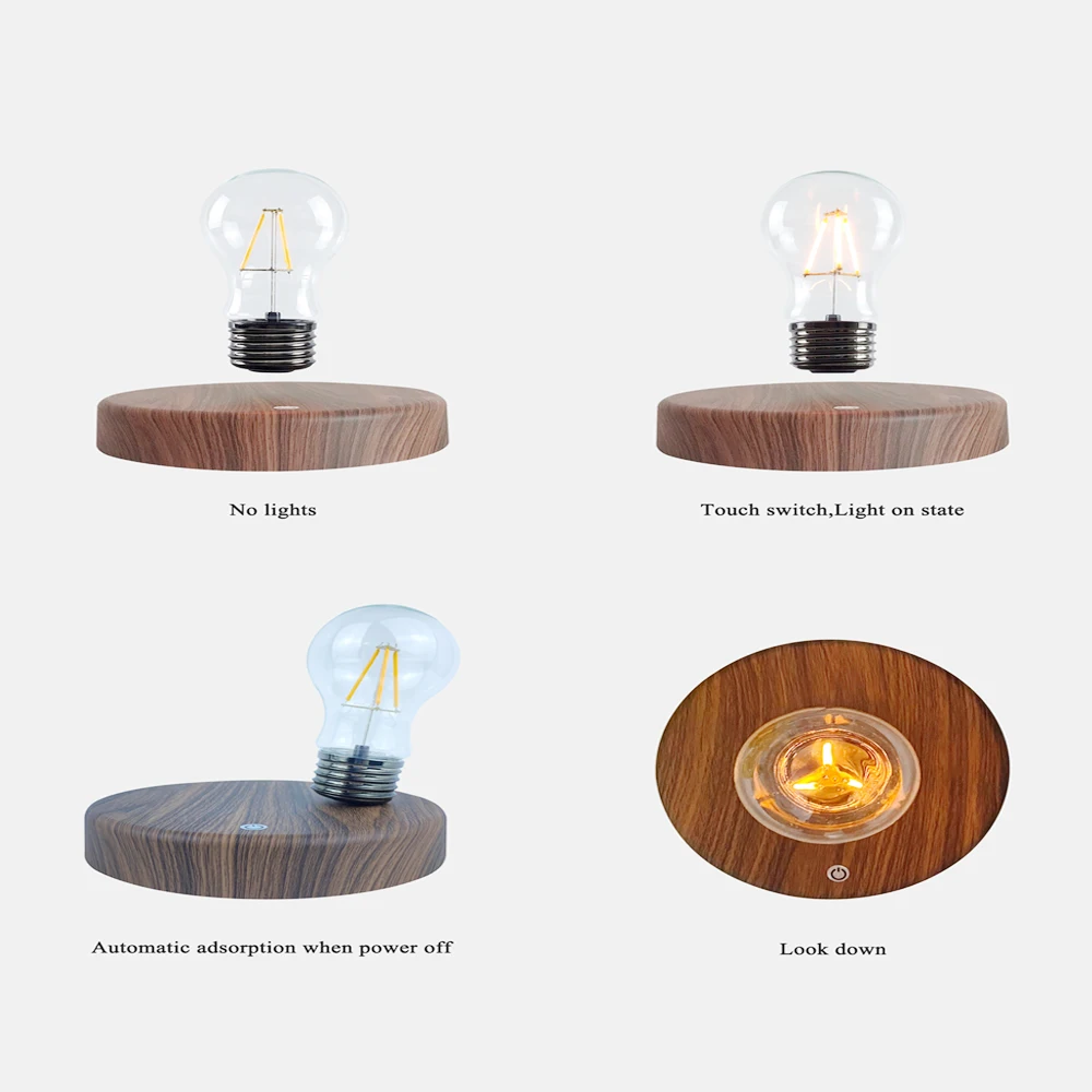 Magnetic Levitation Lamp Creativity Floating Glass LED Bulb Home Office Desk Decoration Birthday Gift Table Novelty Night Light - Image 3