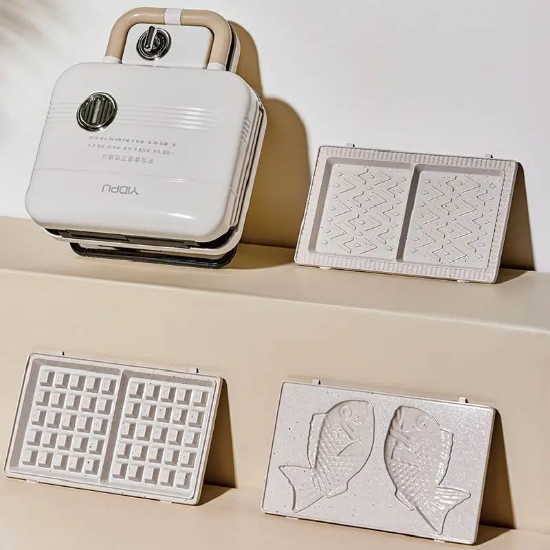 Breakfast Machine Non-stick Waffle Timer Bread Machine Large Capacity Double Plate Sandwich Takoyaki Pancake Donut Kitchen Tool - Image 6