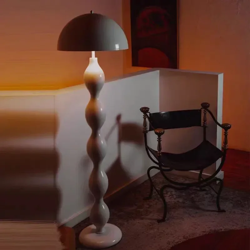 Nordic retro mushroom floor lamp creative LED lamp living room bedroom bedside table hotel room decoration color desk lamp - Image 5