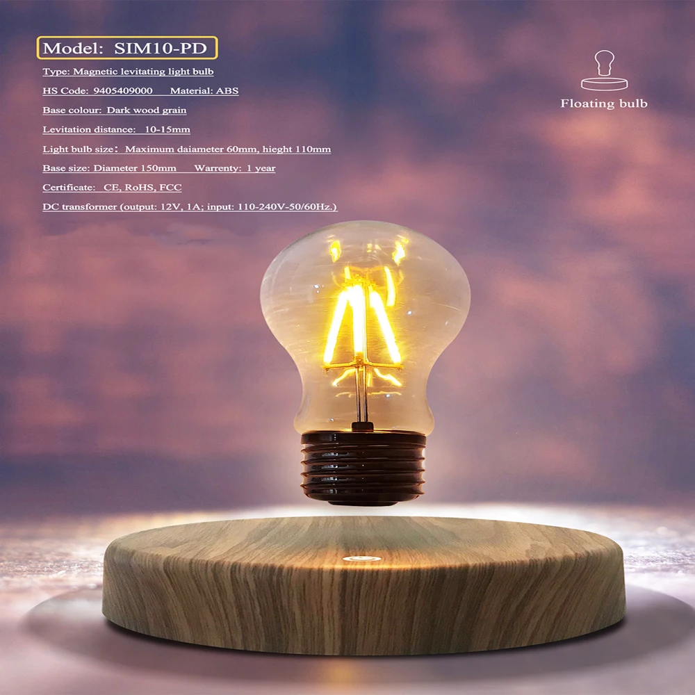 Magnetic Levitation Lamp Creativity Floating Glass LED Bulb Home Office Desk Decoration Birthday Gift Table Novelty Night Light - Image 4