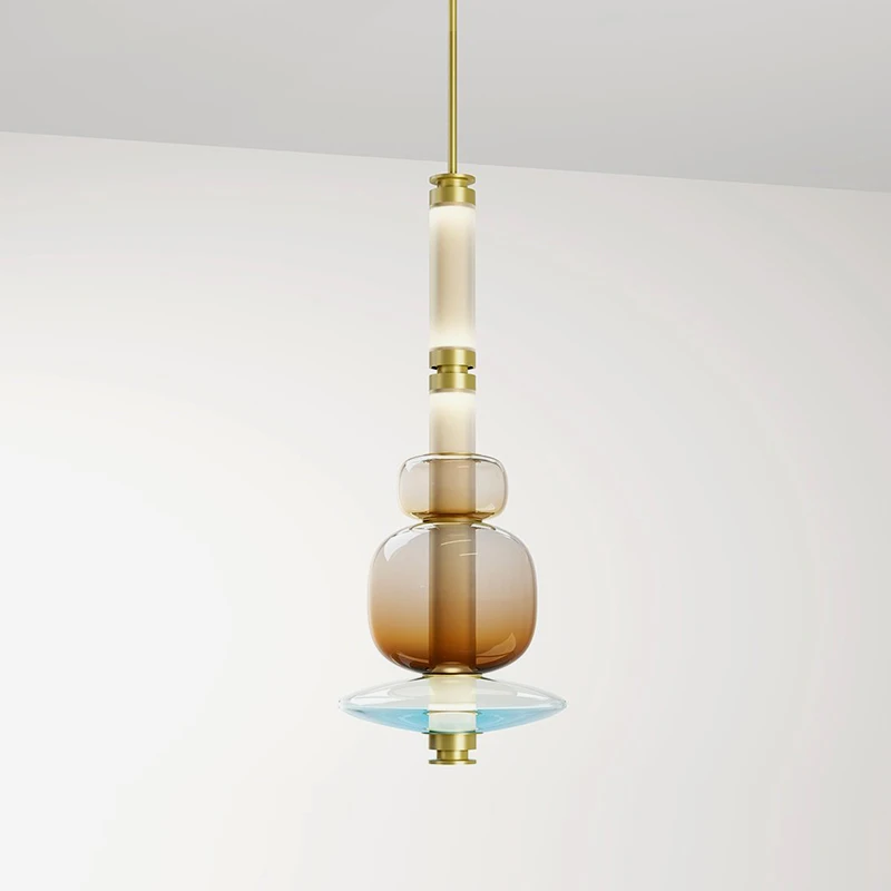 Nordic Glass Lampshade Pendant Lights Restaurant Kitchen Living Room Glass LED Lamps Ceiling Suspension Lamp Decor Chandelier - Image 3