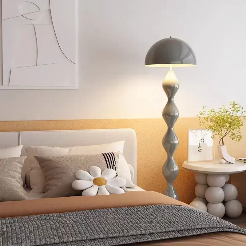 Nordic retro mushroom floor lamp creative LED lamp living room bedroom bedside table hotel room decoration color desk lamp - Image 3