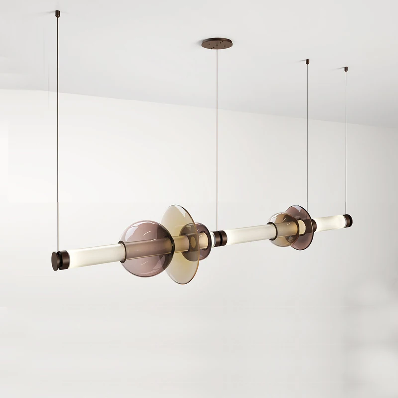 Nordic Glass Lampshade Pendant Lights Restaurant Kitchen Living Room Glass LED Lamps Ceiling Suspension Lamp Decor Chandelier - Image 2