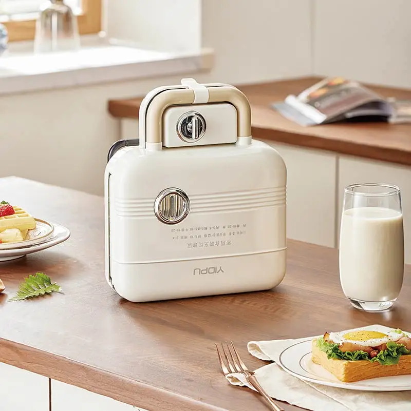 Breakfast Machine Non-stick Waffle Timer Bread Machine Large Capacity Double Plate Sandwich Takoyaki Pancake Donut Kitchen Tool - Image 5