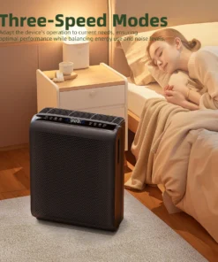 Air Purifier 1504 Sq.Ft Touch Control Smart Timer 3 Speed , Washable Filters, for Pet Dander, Pollen, Smoke Bedroom, MK07